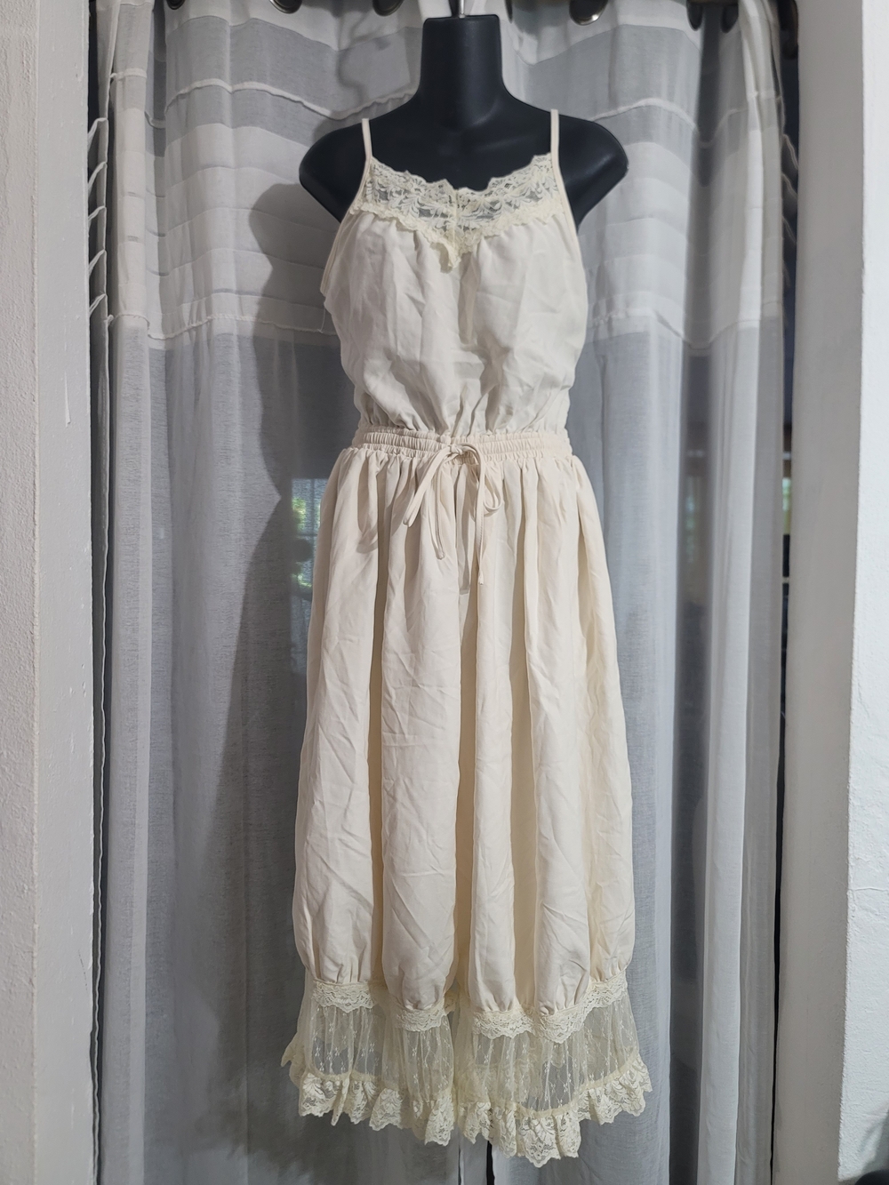 Capri Bloomer Jumpsuit, lace patched, medium